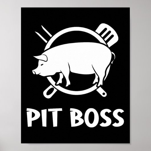 Grill Roker Pit Boss Vleesliefhebber Bbq Grillen Poster (Voorkant)