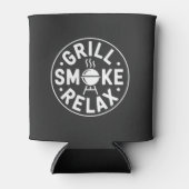 Grill Rook Ontspan BBQ Citaat Blikjeskoeler (Voorkant)