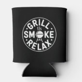 Grill Rook Ontspan BBQ Citaat Blikjeskoeler (Achterkant)