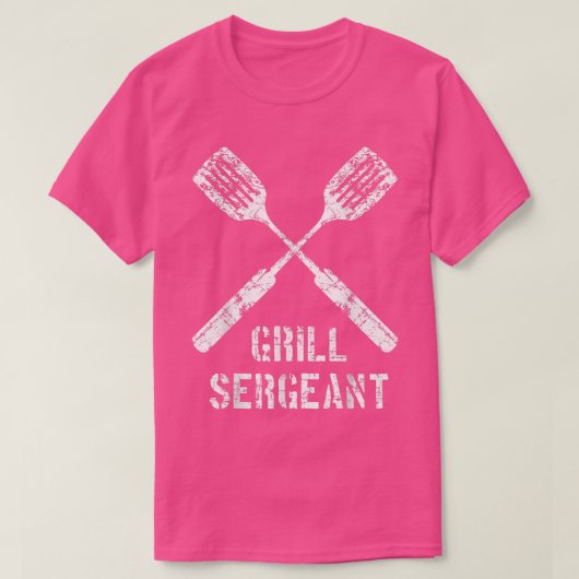 Grill Sergeant 2, Grilling BBQ Hobby Vaderdag T-shirt (Design voorkant)
