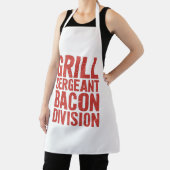 Grill Sergeant Bacon Division Grappige BBQ Vleesli Schort (Insitu)