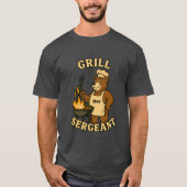 Grill Sergeant Bär Design für Papa T-shirt (Voorkant)