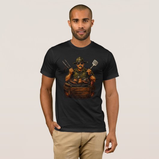 Grill Sergeant - BBQ Master T-shirt (Voorkant volledig)