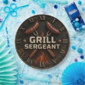 Grill Sergeant Funny BBQ Grill Master Barbecue Papieren Bordje (Feest)