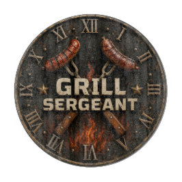 Grill Sergeant Funny BBQ Grill Master Barbecue Snijplank
