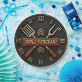 Grill Sergeant Funny BBQ Grill Master Man Cave Papieren Bordje (Feest)