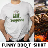 Grill Sergeant Funny BBQ Mannen T-shirt