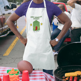 Grill Sergeant gepersonaliseerd Grilling Schort