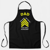 Grill Sergeant, Gepersonaliseerde Pap #Fathersdayg Schort (Voorkant)