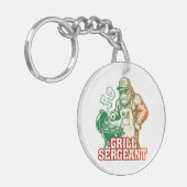 Grill Sergeant Grappige Bigfoot Sleutelhanger (Voorkant Links)