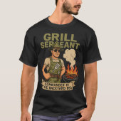 Grill Sergeant - Grappige Vaderdag BBQ T-shirt (Voorkant)
