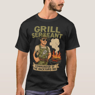 Grill Sergeant - Grappige Vaderdag BBQ T-shirt
