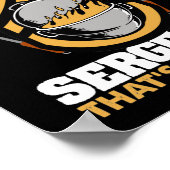 Grill Sergeant Thats a Order Smoker Grill Poster (Hoek)