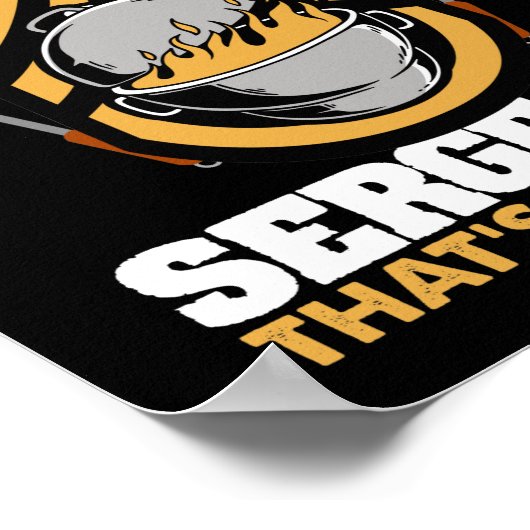 Grill Sergeant Thats a Order Smoker Grill Poster (Hoek)