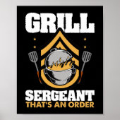 Grill Sergeant Thats a Order Smoker Grill Poster (Voorkant)