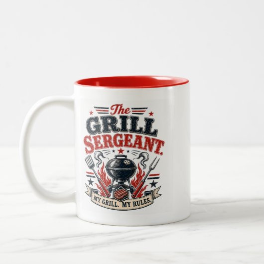 Grill Sergeant Tweekleurige Koffiemok (Links)