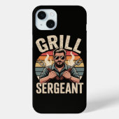 Grill Sergeant Vaderdag BBQ Cadeau voor Vader Case-Mate iPhone Case (Achterkant)