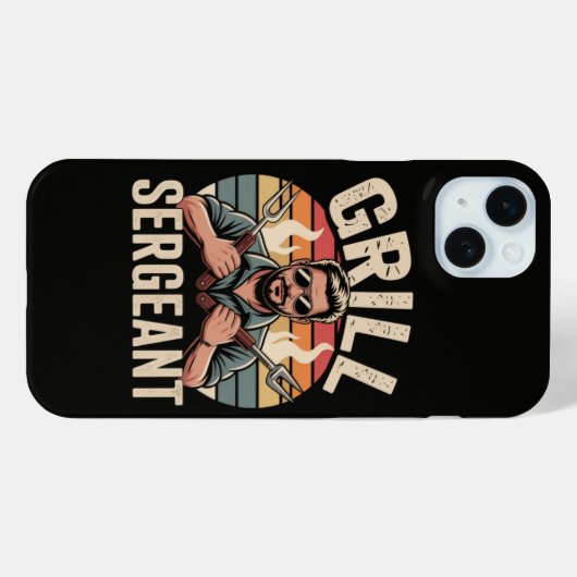 Grill Sergeant Vaderdag BBQ Cadeau voor Vader Case-Mate iPhone Case (Achterkant (horizontaal))