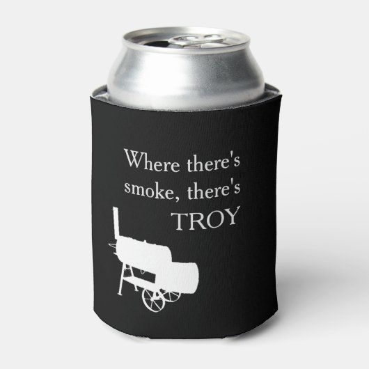 Grill Smoker BBQ Cook Gift Personalized Blikjeskoeler (Blikje Voorkant)