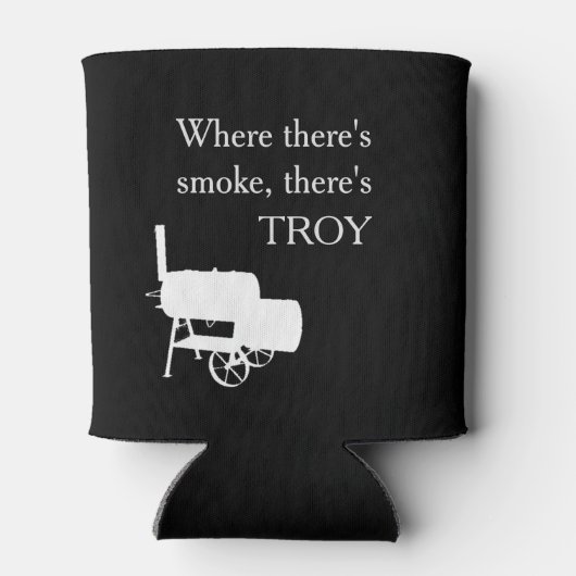 Grill Smoker BBQ Cook Gift Personalized Blikjeskoeler (Achterkant)