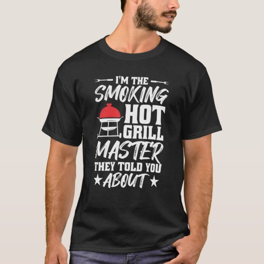 Grill Smoking Master Grilling Barbecue T-shirt (Voorkant)