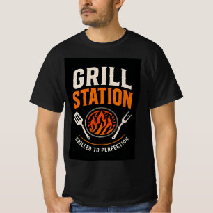 🔥 Grill Station Burger Restaurant Kookploeg 🍔 T-shirt