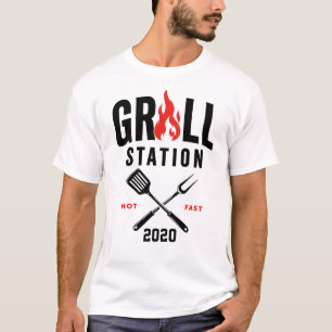 🔥 Grill Station Creatief Fastfoodrestaurant 🍔 T-shirt