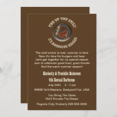 Grill Time Invitation Kaart (Voorkant / Achterkant)