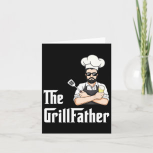 Grill Vader Bbq Vaderdag Barbecue Chef Grappig Kaart