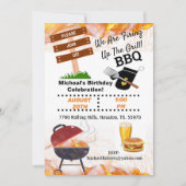 Grill verjaardagsbarbecue uitnodiging (Voorkant)