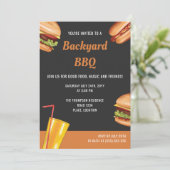 Grill Voedsel Hamburger Hot Dog Zomer Achtertuin B Kaart (Staand voorkant)