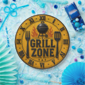Grill Zone BBQ Grill Master Kitchen Rustic Papieren Bordje (Feest)