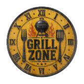 Grill Zone BBQ Grill Master Kitchen Rustic Snijplank (Voorkant)
