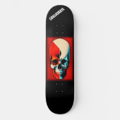 GrillaSkate Kcustom Design 003A Skull skateboard (Voorkant)