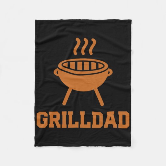 Grilldad Barbecue Grill Daddy Master Bbq Smoker Ch Fleece Deken (Voorkant)