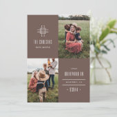 Grille Moving Announcement - Bruin Aankondiging (Staand voorkant)