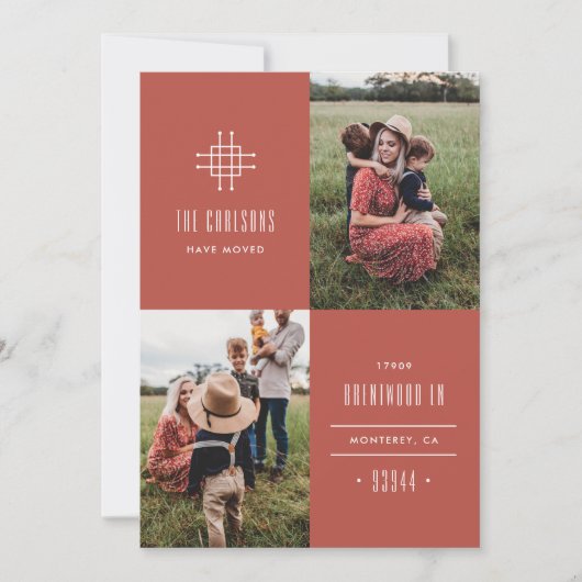 Grille Moving Announcement - Rood Aankondiging (Voorkant)