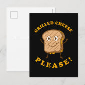 Grilled Cheese alsjeblieft Briefkaart (Voorkant / Achterkant)