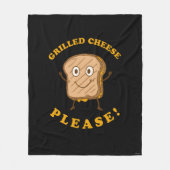 Grilled Cheese alsjeblieft Fleece Deken (Voorkant)