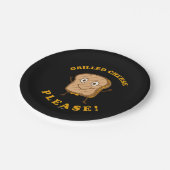 Grilled Cheese alsjeblieft Papieren Bordje (Gekanteld)