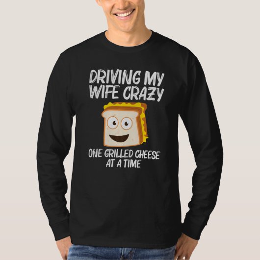 Grilled Cheese  Designs Men Dad Grilling Foodie T-shirt (Voorkant)