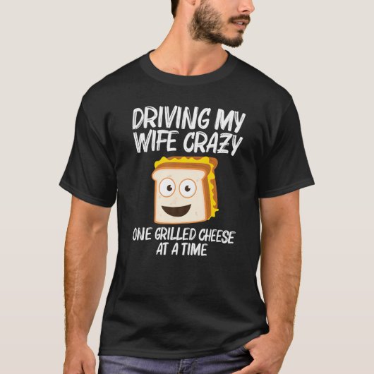 Grilled Cheese  Designs Men Dad Grilling Foodie T-shirt (Voorkant)