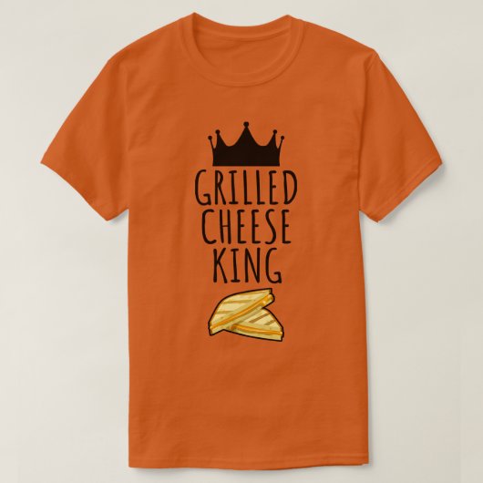 Grilled Cheese King T-shirt (Design voorkant)
