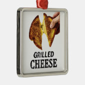 Grilled Cheese Metalen Ornament (Rechts)