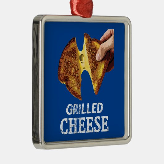 Grilled Cheese Metalen Ornament (Rechts)