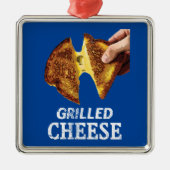 Grilled Cheese Metalen Ornament (Voorkant)