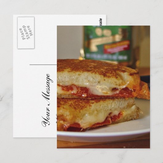Grilled Cheese Sandwiches Briefkaart (Voorkant / Achterkant)