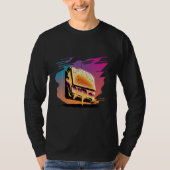 Grilled Cheese Synthwave 80s Retrowave Aesthetic T-shirt (Voorkant)