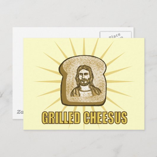 Grilled Cheesus briefkaart (Voorkant / Achterkant)