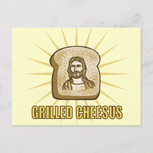 Grilled Cheesus briefkaart (Voorkant)